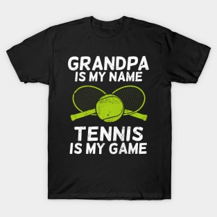 Tennis Grandpa Grandfather Gift T-Shirt